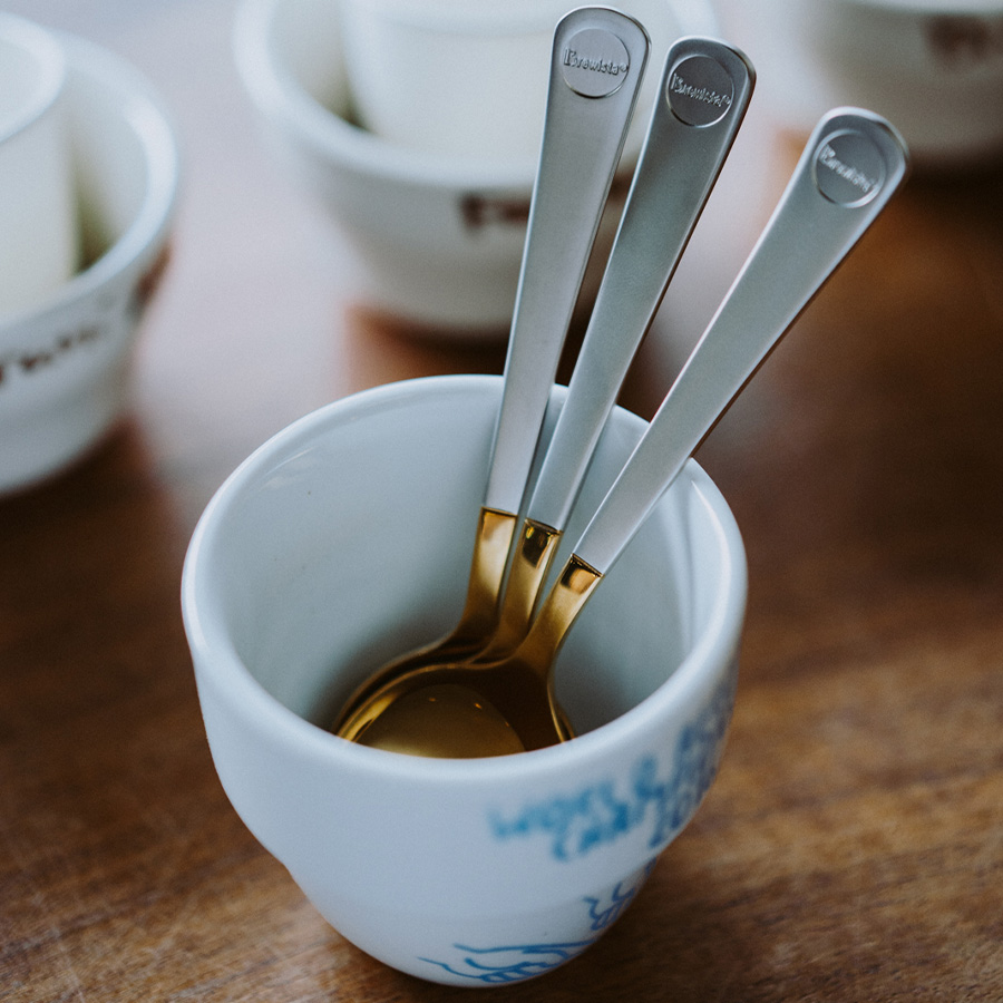 Professional Cupping Spoon (Titanium - Gold）