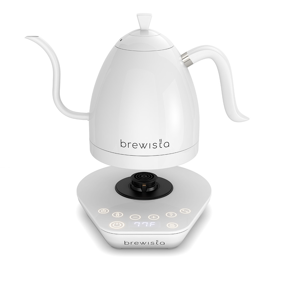 Brewista Artisan 1.0L Gooseneck Variable Kettle - White/White