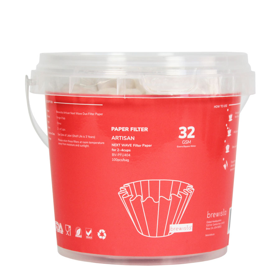 Brewista Basket Paper Filter Size 4 - White 100 Sheets