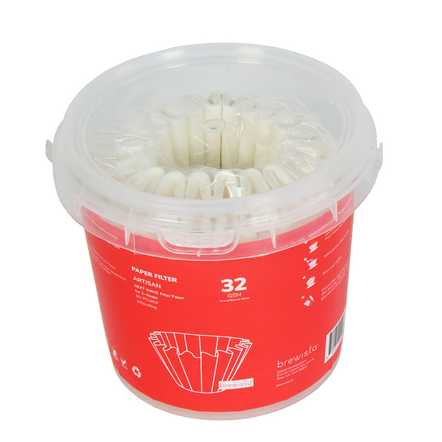 Brewista Basket Paper Filter Size 4 - White 100 Sheets
